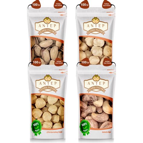 Antep Çarşı Pazar Karışık Kuruyemiş 100 gr x 4 Paket Fiyatı