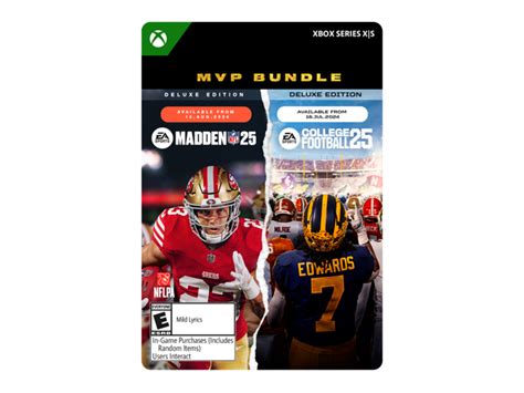 EA SPORTS MVP BUNDLE MADDEN NFL 25 Deluxe Edition College Football