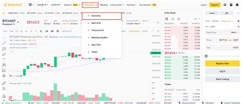 Cómo Usar La Página De Inicio De Bots De Trading De Binance Binance