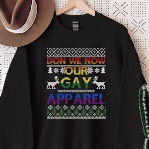 Don We Now Our Gay Apparel Sweatshirt Rainbow Christmas Shirt Lgbt