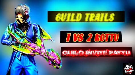 Free Fire Live In Telugu 🔥 Enjoy The Can Guild Trails 1vs 2kotu 🔥enjoy