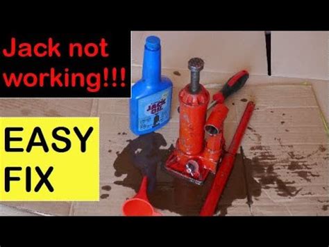 How To Refill And Remove Air Hydraulic Bottle Jack Youtube