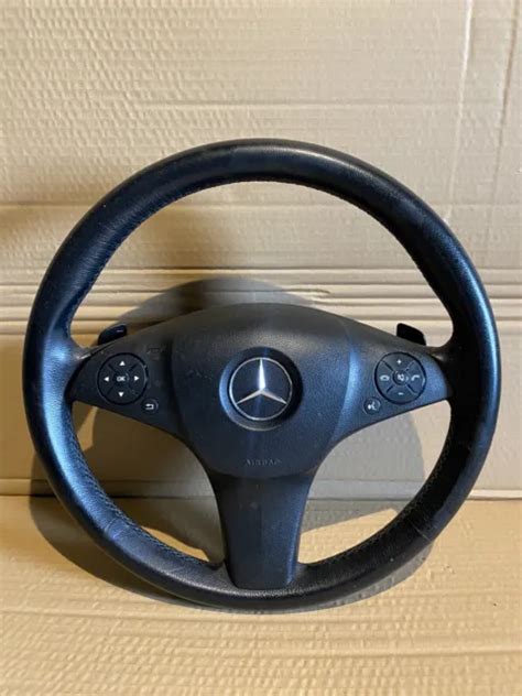 Mercedes Benz C Class W204 Sport Leather Steering Wheel 2007 2011 £55