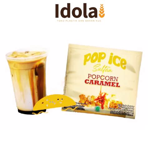 Jual POP ICE SULTAN POPCORN CARAMEL 1 Renceng Isi 10 Sachet 25gram