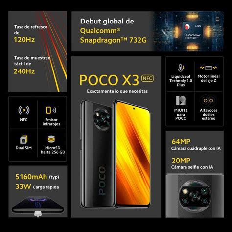 Xiaomi POCO X3 NFC Dual SIM 128GB 6GB RAM Shadow Gray Global Version