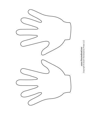 Printable Handprint Template Doctemplates