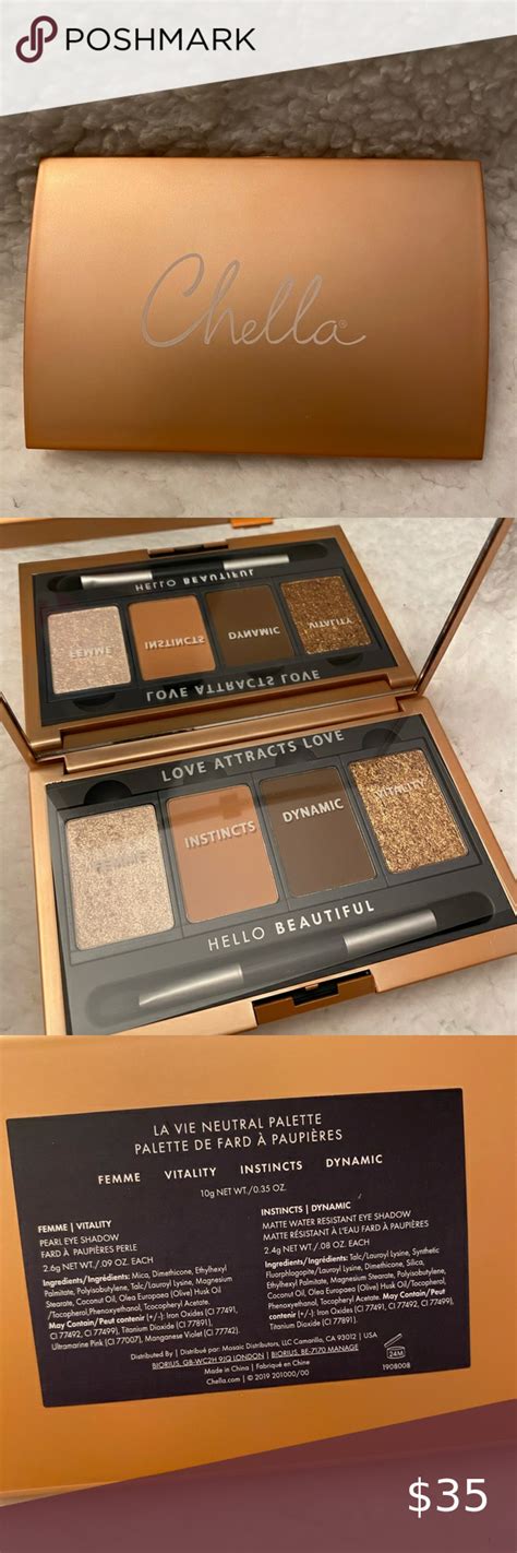 New Chella La Vie Neutral Eyeshadow Palette Neutral Eyeshadow Palette