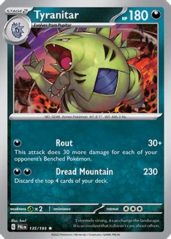 Tyranitar Paldea Evolved Tcg Card Database Pokemon