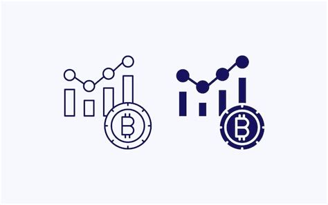 Premium Vector Bitcoin Graph Illustration Icon