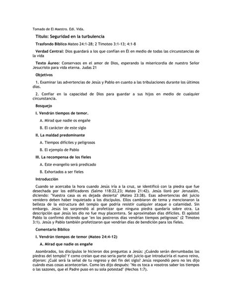 Seguridad En La Turbulencia PDF