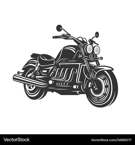 Vintage Motorcycle Royalty Free Vector Image Vectorstock