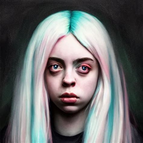 Painting Of Billie Eilish By Michal Karcz Loony Stable Diffusion