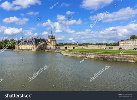 Famous Chateau De Chantilly (Chantilly Castle, 1560), Is A Historic ...