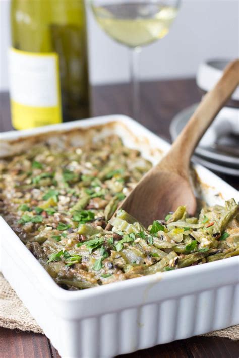 Green Bean Wild Rice Casserole Easy Recipe Fork In The Kitchen Recipe Slow Cooker Green