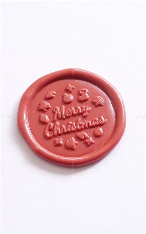 Christmas Sealing Wax Stamp Merry Christmas Wax Seal Stamp Etsy Hong