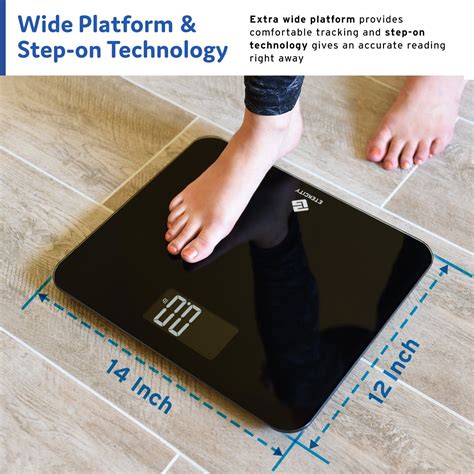 Etekcity Digital Body Weight Bathroom Scale With Stepon Technology