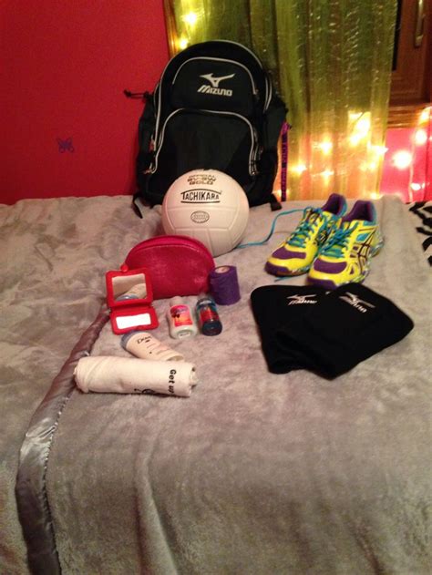 What S In My Volleyball Bag Towel Kneepads Deodorant Mirror Lotion Body