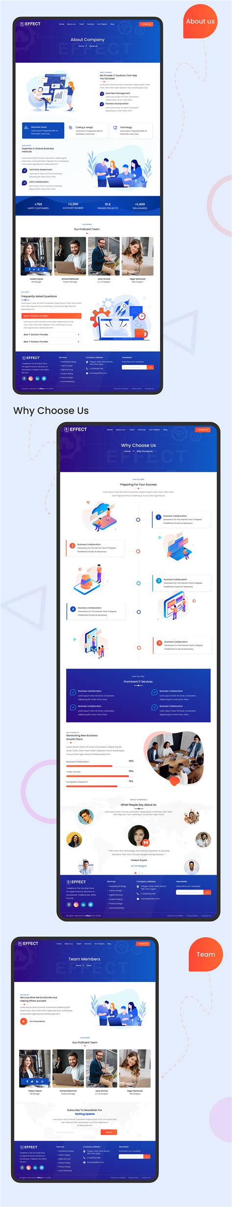 Effect for Company of Software development on Behance