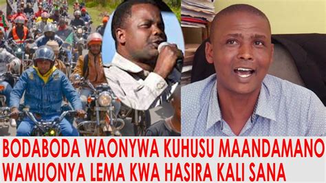 Boda Boda Arusha Watoa Tamko Zito Kuhusu Maandamano Watoa Onyo Kali Kwa