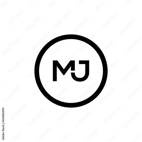 Initial MJ Letter Logo Vector Template Abstract Letter MJ Logo Design