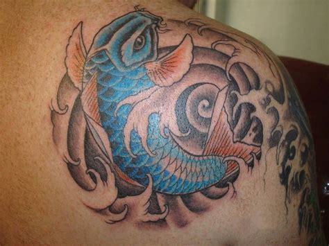 Update 71 Koi Fish Tattoo Shoulder Super Hot In Cdgdbentre