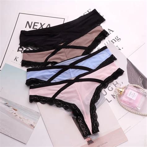 Aliexpress Buy SP CITY European Style Sexy Lace Panties Sex String Women Soft Satin