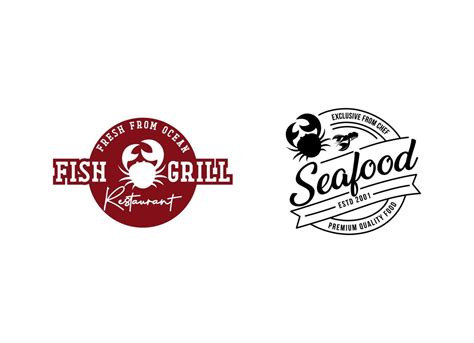 Seafood Restaurant Logo Design Template Vector Art At Vecteezy