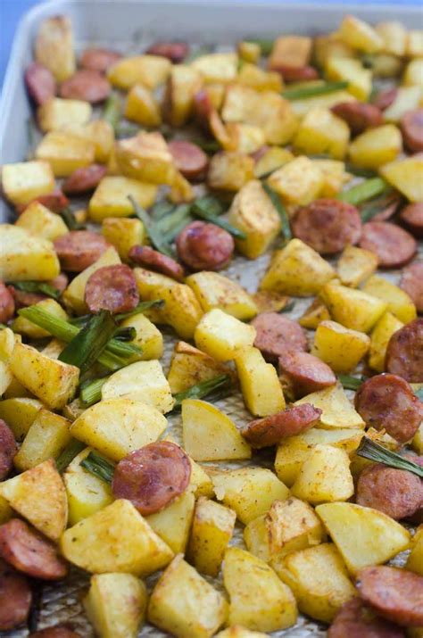 Andouille Potato Sheet Pan Dinner レシピ