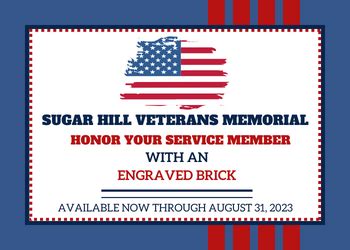 Veteran Brick Applications Now Open City Of Sugar Hill