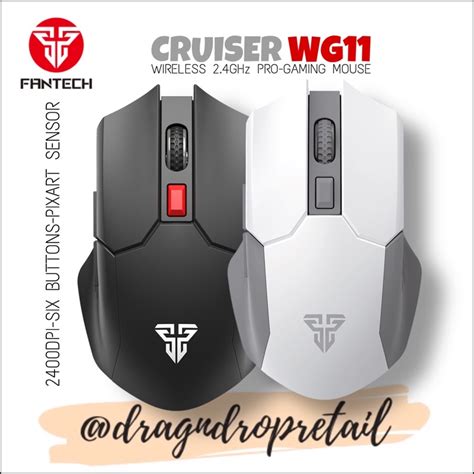 Fantech Cruiser Wg Wireless Ghz Pro Gaming Mouse Black Space