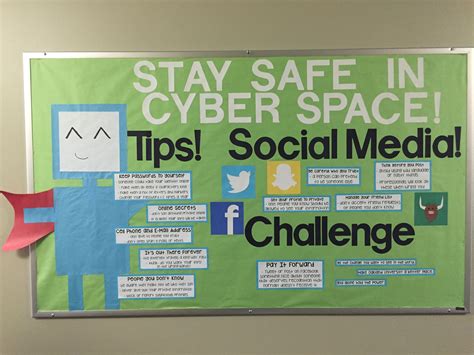 Cyber Safety Bulletin Board With A Super Hero Theme The Main Objective