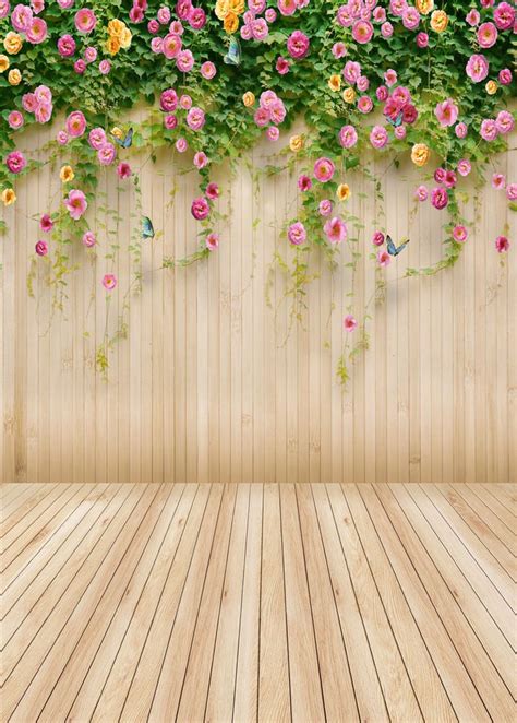 Digital Backdrop Vinyl Photography Background Flower Cm Flower