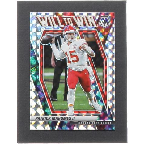 Patrick Mahomes II 2021 Panini Mosaic Will To Win Mosaic 2 Pristine