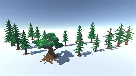 3d Voxel Tree Turbosquid 1358136