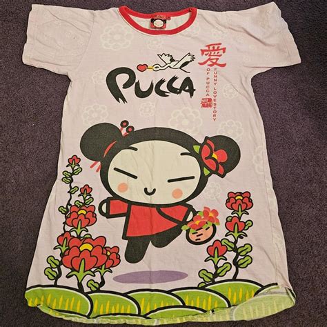 Graphic pucca t shirt dress would fit a small... - Depop