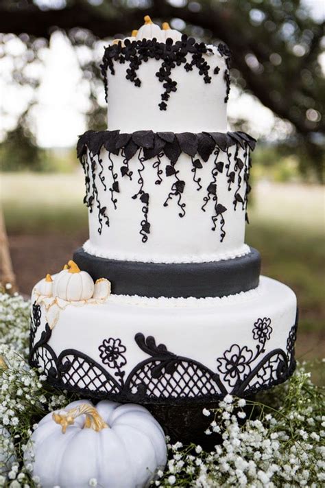 Elegant Halloween Wedding Cakes Dacia Lafferty