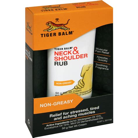 Tiger Balm Neck Shoulder Rub G Woolworths