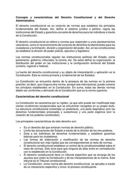 Concepto y características del Derecho Constitucional Dra xmed