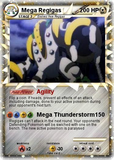 Pok Mon Mega Regigas Agility My Pokemon Card