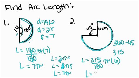 Geometry 15 Arc Length And Sector Area Youtube