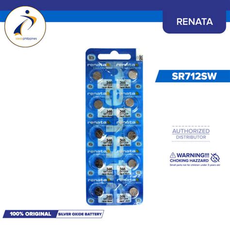 Renata 346 SR712SW Watch Batteries Pack Of 10 Lazada PH