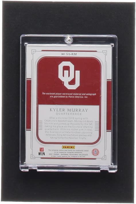 Kyler Murray Panini National Treasures Collegiate Silhouette