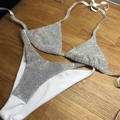 Diamanté bikini in size XS S Used but washed via Depop