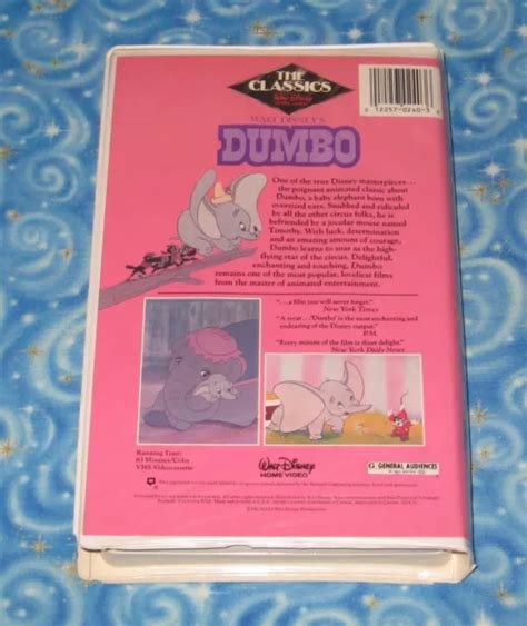 Tested Walt Disneys Dumbo Black Diamond Classic Vhs Tape With