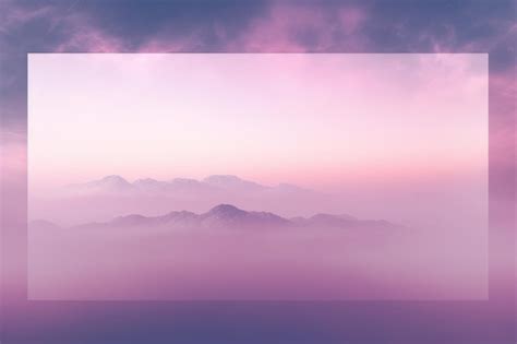 Premium AI Image | a purple and pink background with mountains in the ...