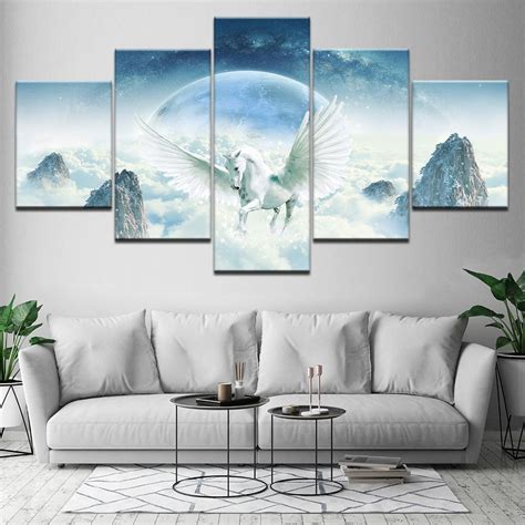 Vikings 1 – Abstract 5 Panel Canvas Art Wall Decor - Houston Wall