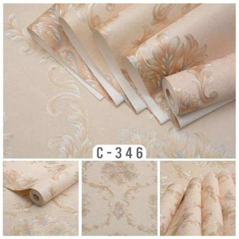 Jual Wallpaper Vinyl Dinding Premium Batik New Tebal Corak Timbul