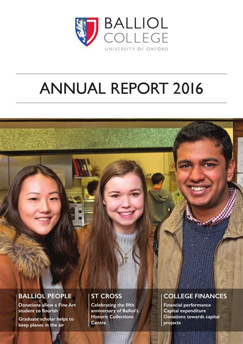 Balliol college annual report 2016 by Balliol College - Issuu