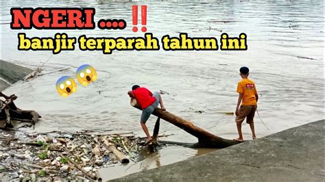 Ngeri Banjir Parah Di Pintu Air Bendung Gerak Akibat Luapan