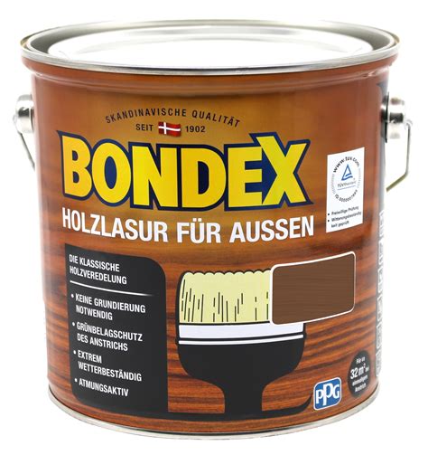 Bondex Holzlasur für außen 2 50 L Nussbaum online kaufen eBay